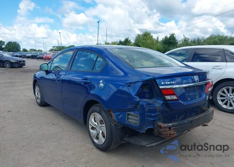 2013 Honda Civic Lx из США, поврежденный, VIN 19XFB2F52DE026440